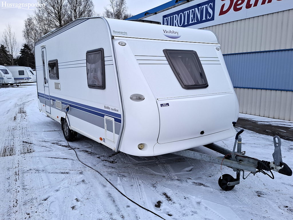 Hobby 500 KMFE Excellent Barnkammare, Cykelställ