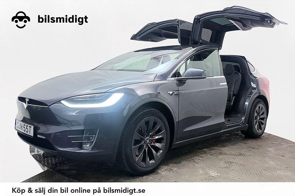 Tesla Model X P100D 7sits Självkörning CCS Uppgr Premiumljud 762hk