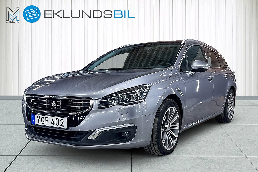 Peugeot 508 SW 2.0 BlueHDi GT Webasto B-kamera HuD Pano Navi 180hk