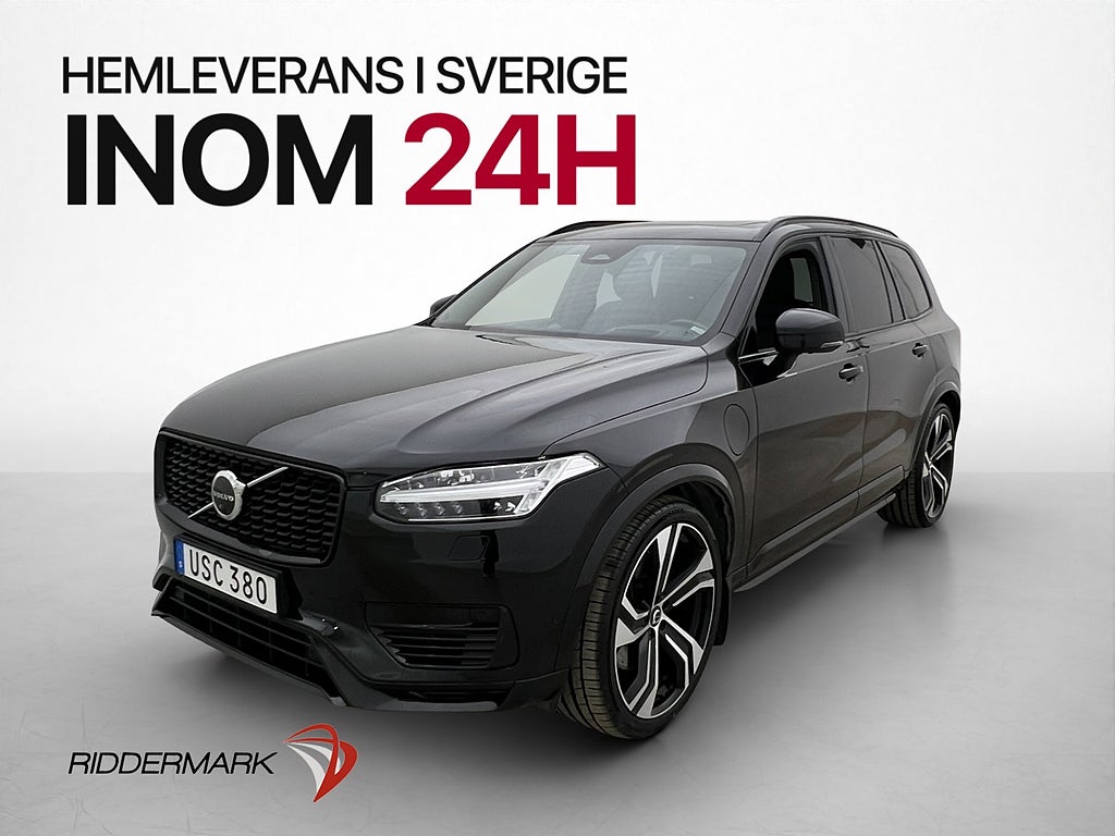 Volvo XC90 Recharge T8 Ultimate Dark 7-Sits Pano B&W MOMS