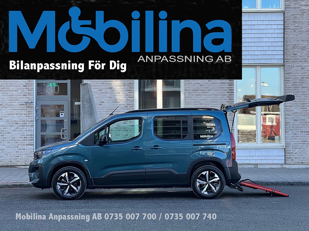 Peugeot Rifter Handikappanpassad Rullstolsbil 