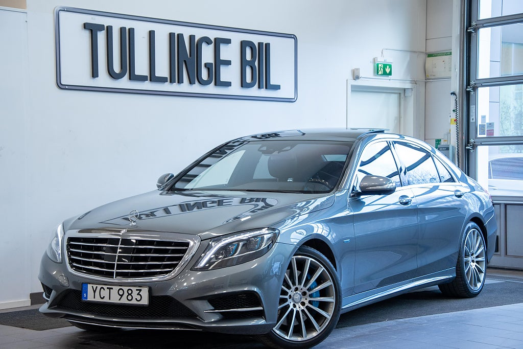 Mercedes-Benz S 500 e Lång AMG Pano Softclose Burm Luft HuD Massage 20"