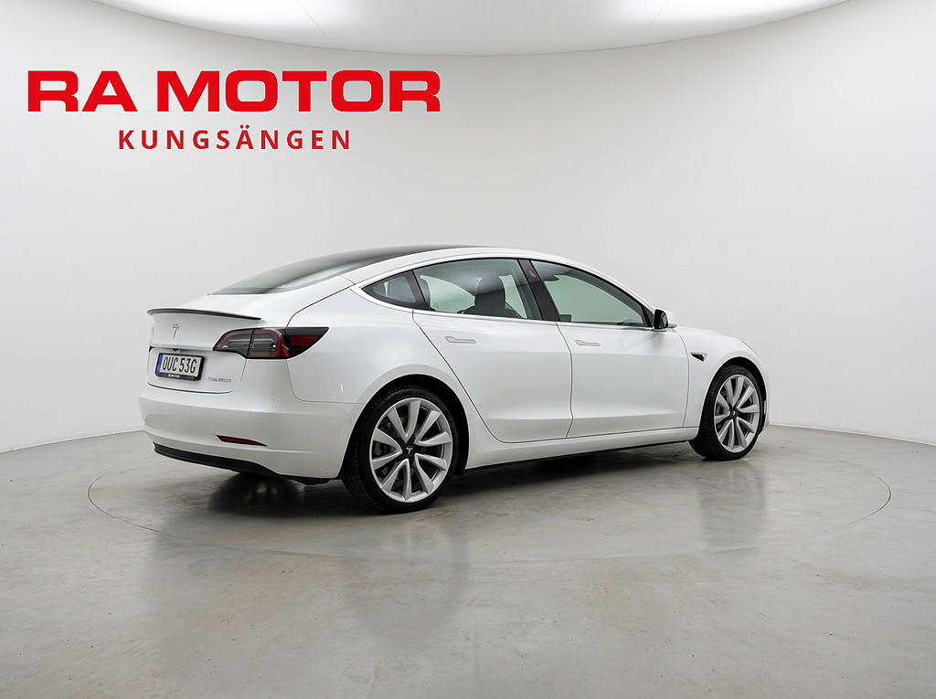 Tesla Model 3 Performance 513hk AWD | Pano | Skinn | Kamera | AP 2019