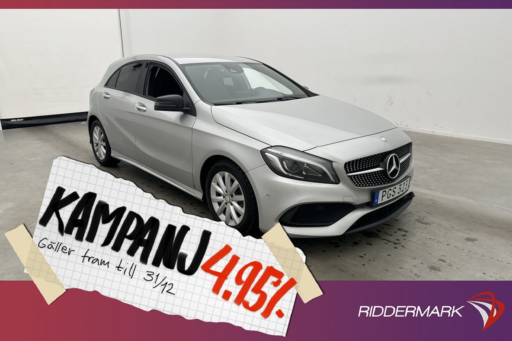 Mercedes-Benz A 200 d 136hk AMG H/K Kamera Na 4,95% Ränta