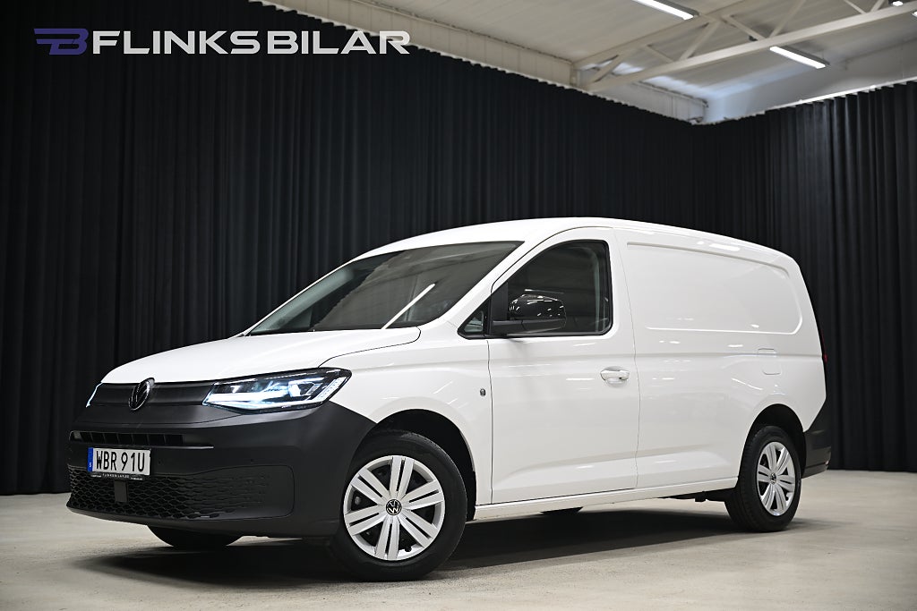 Volkswagen Caddy Maxi DSG 122HK LED|Drag|Värmare|Backkamera|ActiveInfo|Moms
