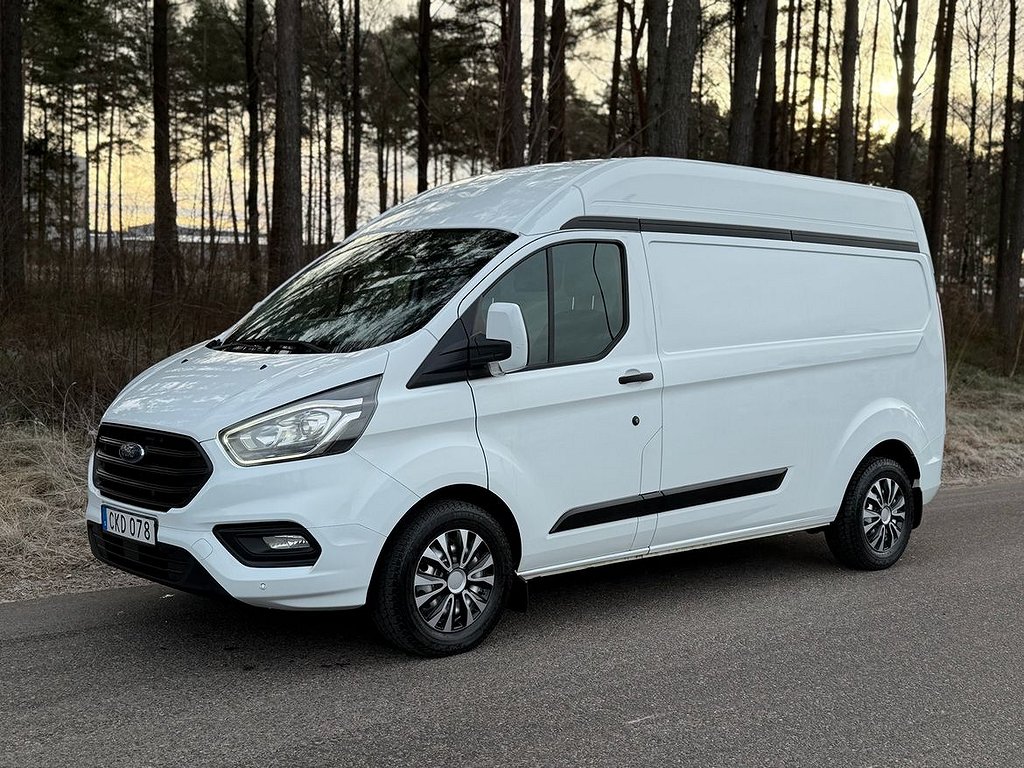 Ford Transit Custom 300 2,0 TDCI 130 HK Högskåp I Leasbar I MOMS I farth I PD