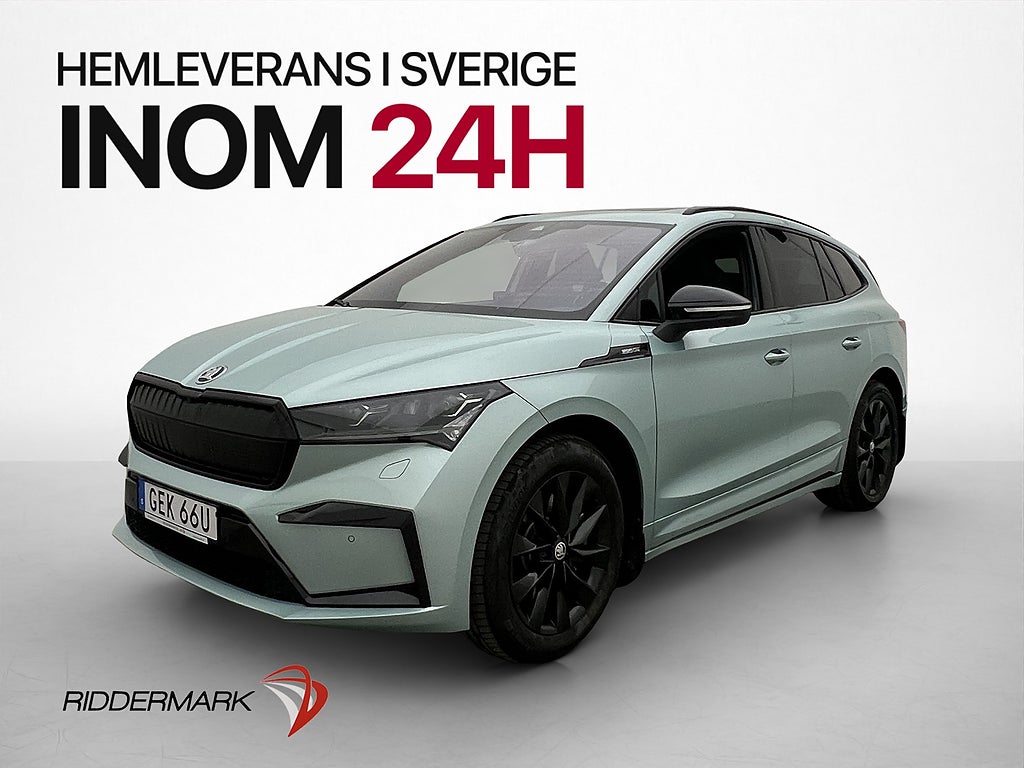 Skoda Enyaq 80x 265hk Sportline Pano Dragkrok Värmare Kamera