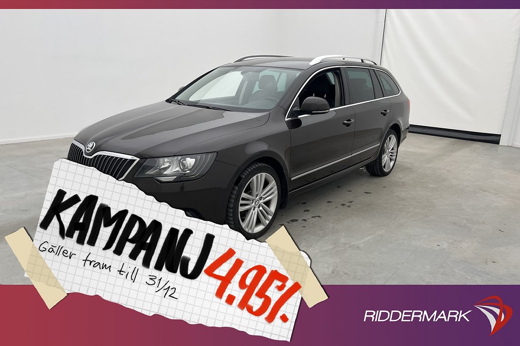 Skoda Superb Kombi TDI 4x4 170hk Värmare Skinn S 4,95% Ränta