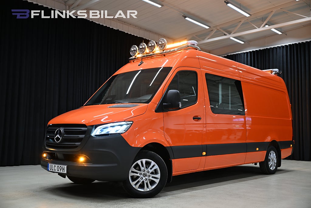 Mercedes-Benz Sprinter 319 Maxi|Automat|Servicebil|Dubbelhytt|Inredd|SeUtr!