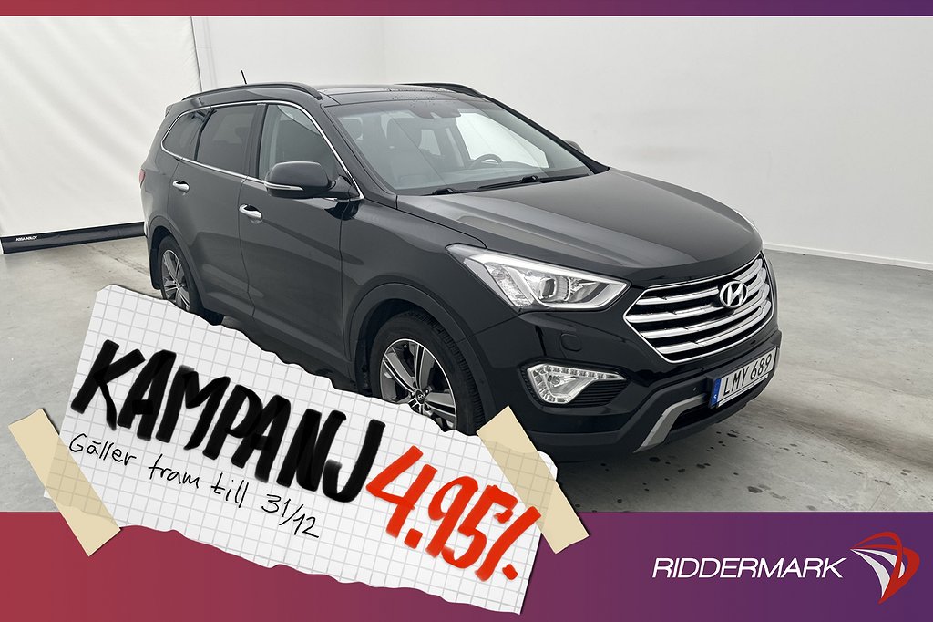 Hyundai Grand Santa fe CRDi 4WD 197hk Premium+ P 4,95% Ränta