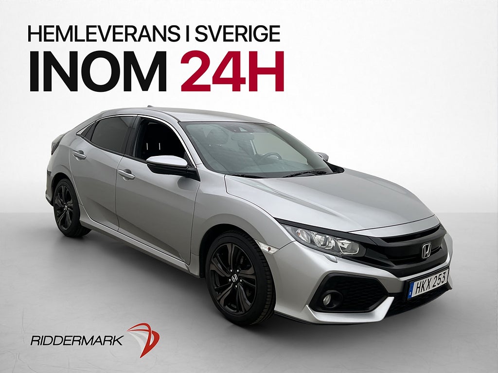 Honda Civic 1.0 126hk Elegance Kamera Navi Adp-Farthållare