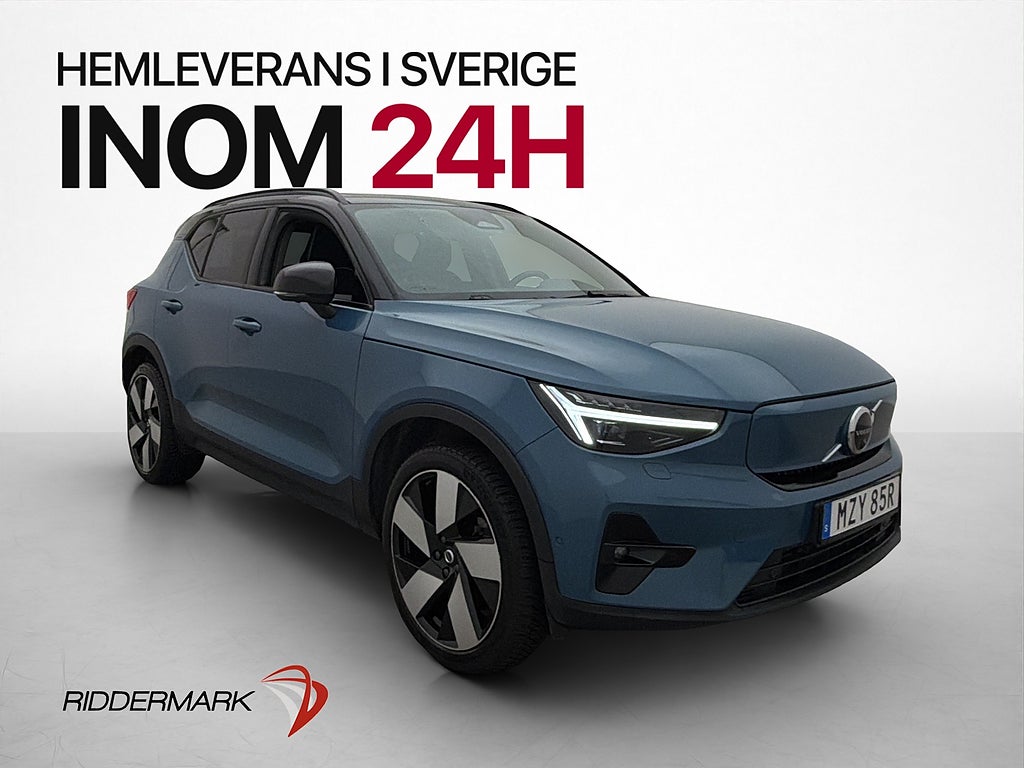 Volvo XC40 Recharge Twin AWD Ultimate Pano H/K MOMS Drag 360