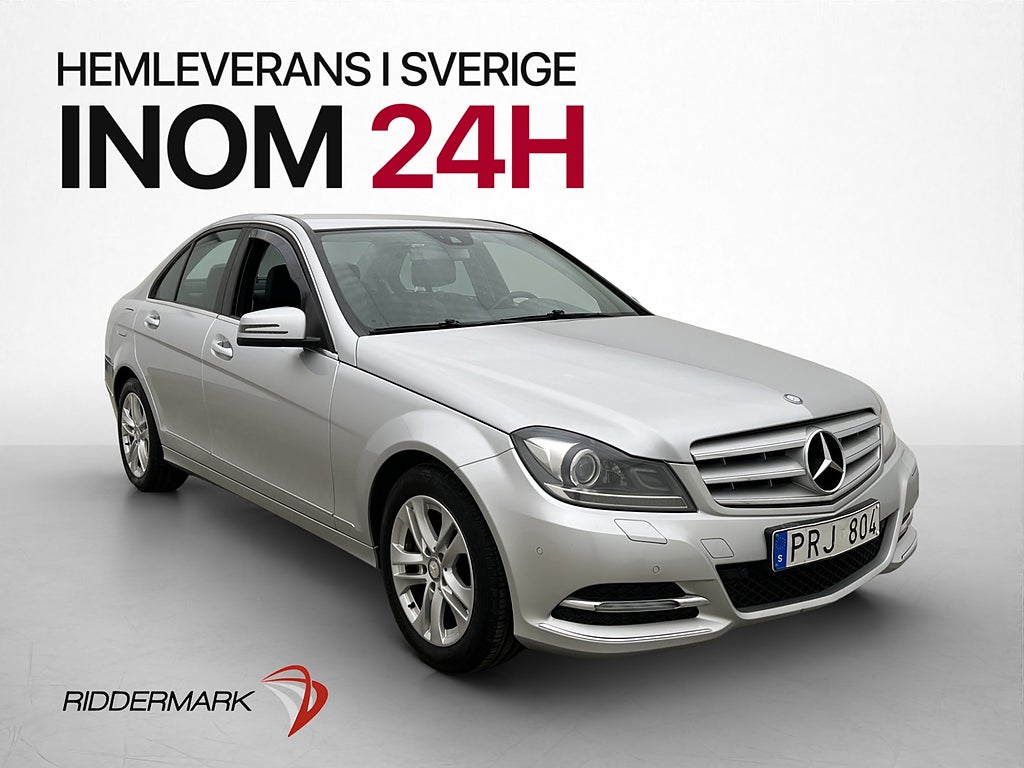 Mercedes-Benz C220 170hk Avantgarde Navi Sensorer Halvskinn