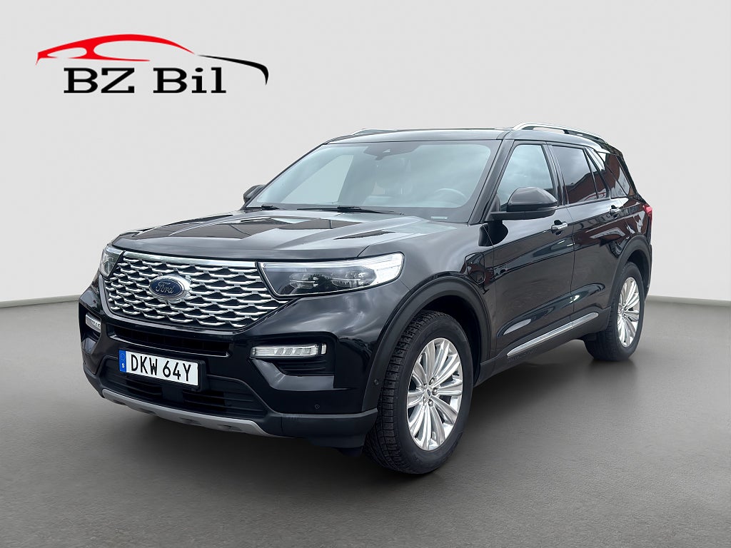 Ford Explorer Plug-In Hybrid Platinum Pano 7-sits Drag B&O Massage