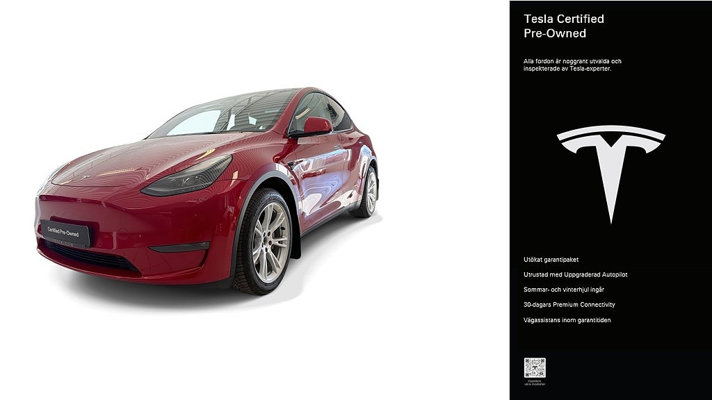 Tesla Model Y Long Range AWD Certified Pre-Owned 3,84% ränta