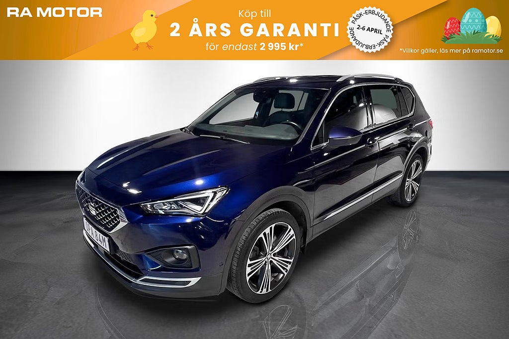 Seat Tarraco TSI 190hk 4Drive Xcellence 7-sits |Drag|P-Värm|Cockpit| 2020
