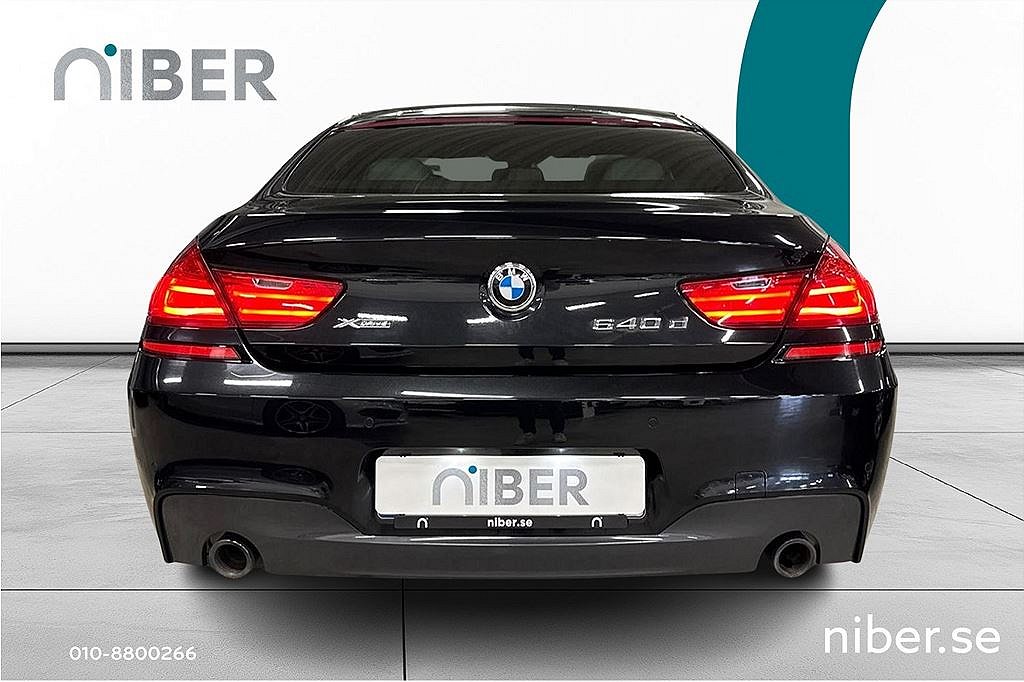 BMW 640 D xDrive M-Sport, 313hk, HUD, 2 brukare, Minnespkt, Taklucka
