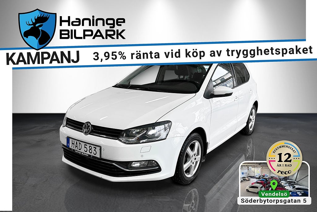 Volkswagen Polo 1.2 TSI BASE SUPERDEAL 3.95% PDC / FARTHÅLLARE / BT