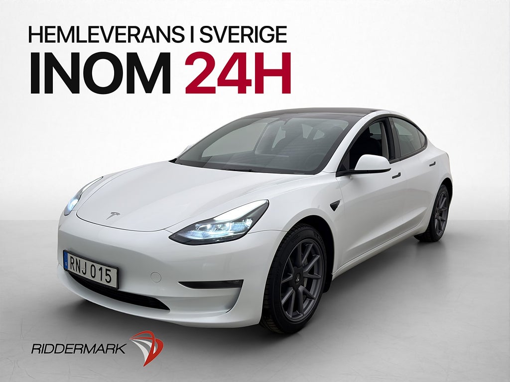 Tesla Model 3 Long Range AWD Moms AP Värmare Pano Kamera