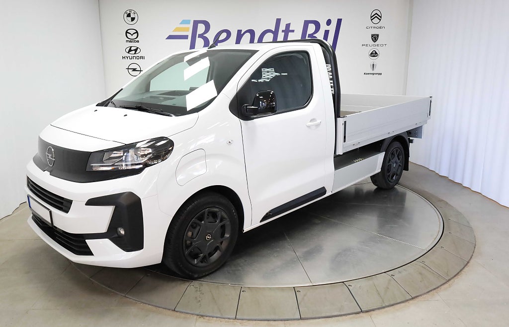 Opel E-Vivaro Pick-up | Avdragbar Moms | Lagerbil | 2,4m på flak