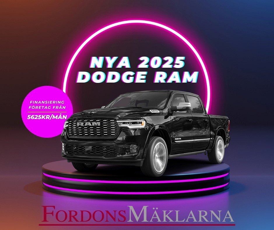 Dodge RAM 1500 LARAMIE NIGHT EDITION 420HK 2025! LÅG SKATT