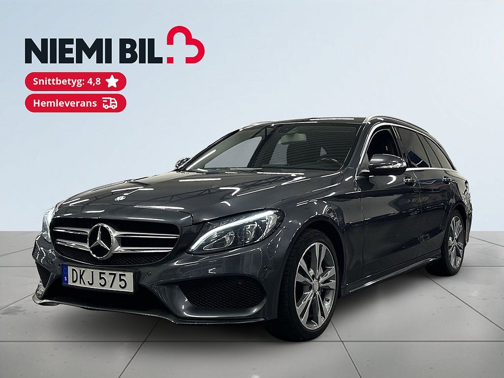 Mercedes-Benz C 220 d 220 T d Plus AMG Line S&V-hjul/Navi/Psens/Dragkrok