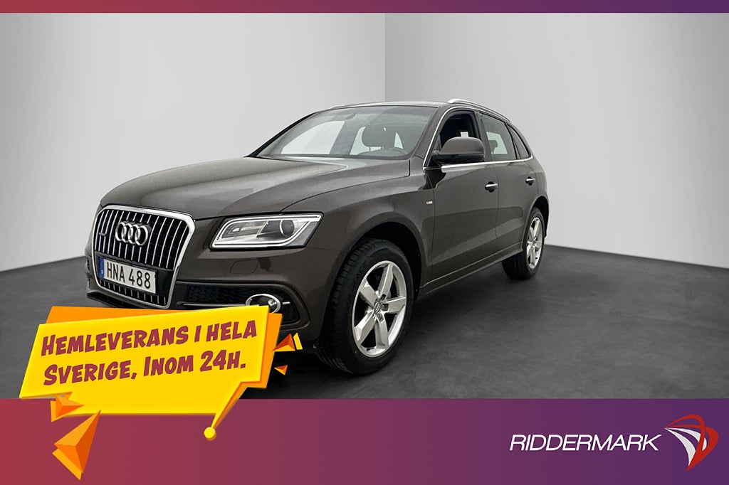 Audi Q5 TDI Q 190hk S-Line Pano P-Sensorer Halvskinn  Drag