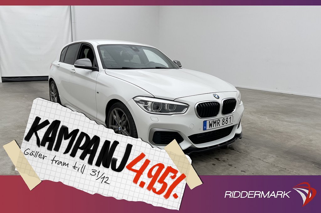 BMW M135i xDrive 326hk Maxton HiFi Navi Senso 4,95% Ränta