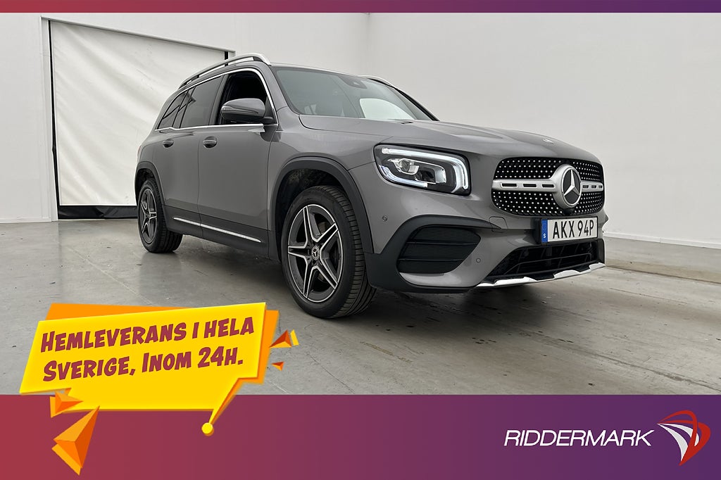 Mercedes-Benz GLB 200 4M AMG 7-Sits Värmare Wide Kamera Drag