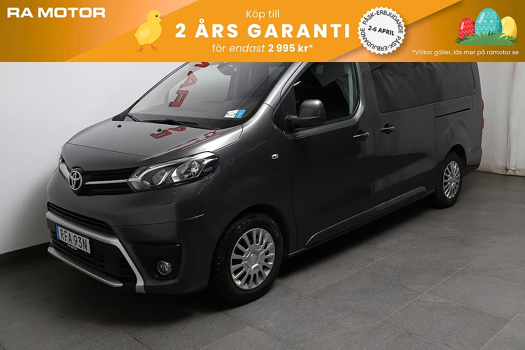 Toyota Proace Verso 2,0 D-4D 144hk Aut 9-sits Värmare Drag Leasbar 2023