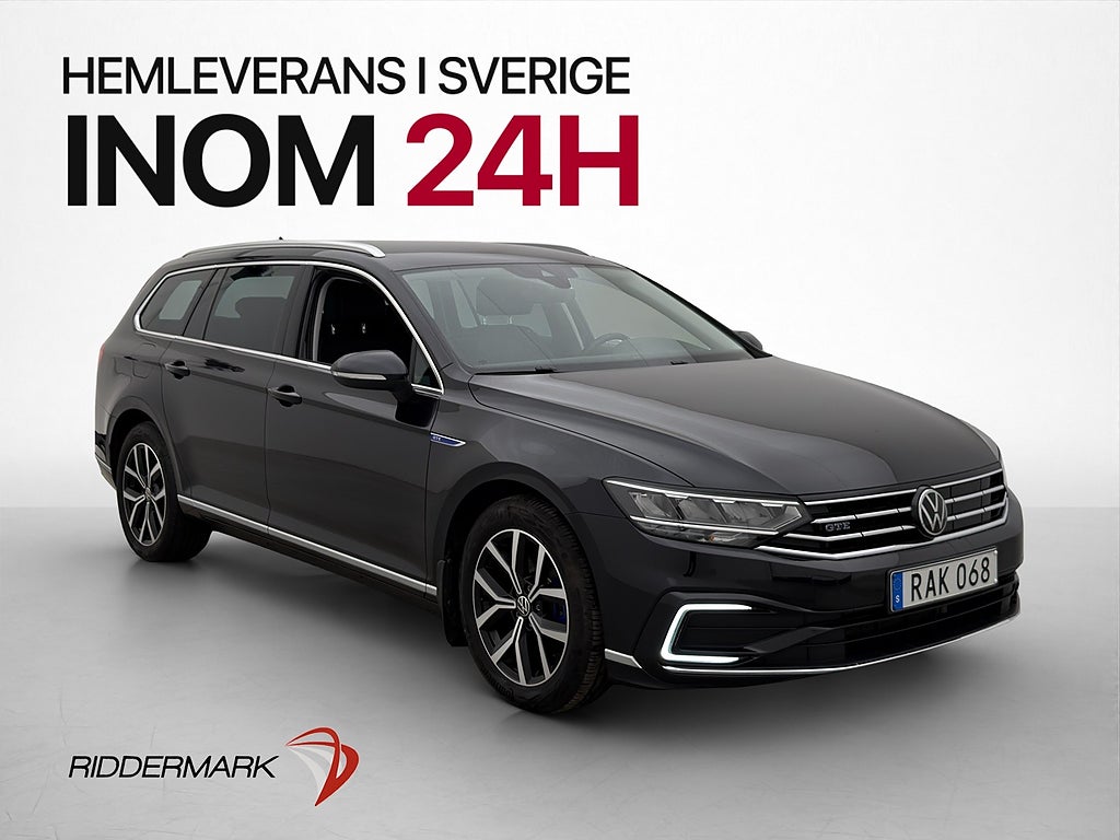 Volkswagen Passat GTE 218hk Värm Kamera Navi CarPlay Drag
