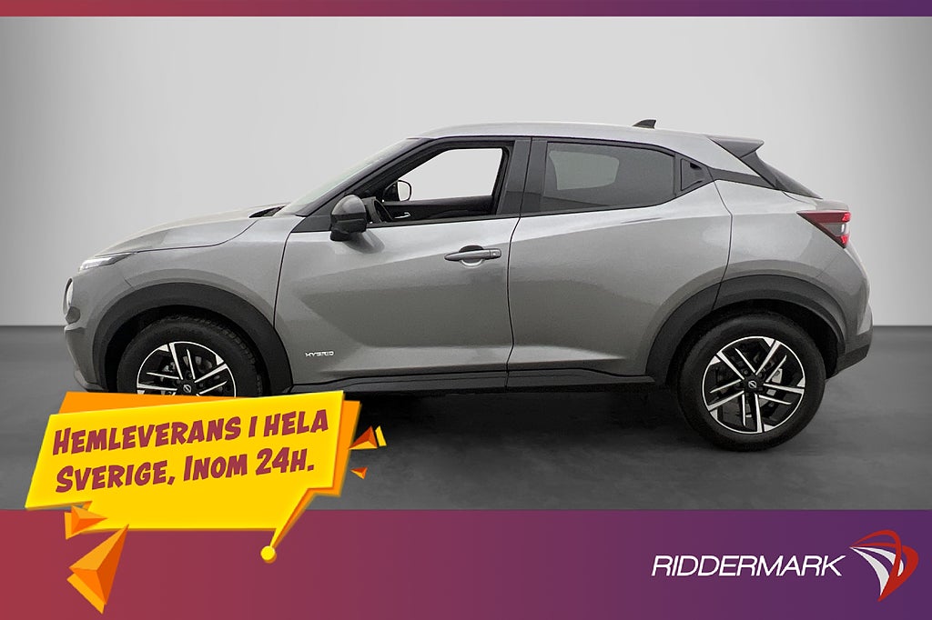 Nissan Juke Hybrid 143hk 360° CarPlay Navi Sensorer Adaptiv