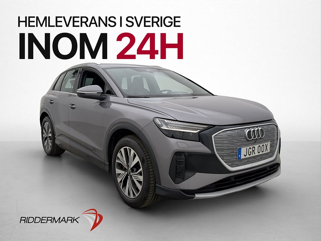 Audi Q4 e-tron quattro Dragkrok Kamera Rattvärm CarPlay MOMS
