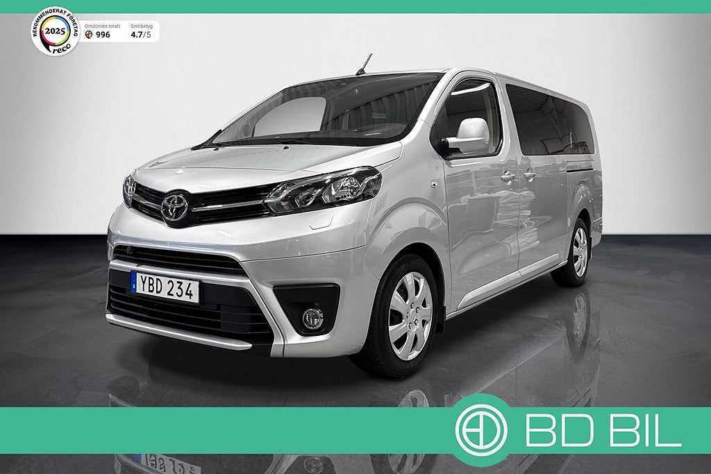 Toyota Proace Verso 2.0 D-4D 177HK 9-SITS DRAG BACKKAMERA