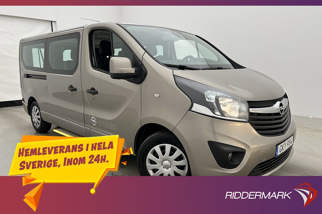 Opel Vivaro Lång 9-Sits Kamera Bluetooth Farthållare 7450Mil