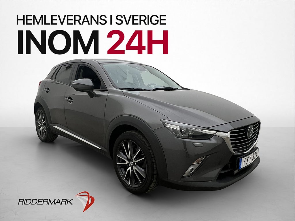 Mazda CX-3 2.0 AWD Optimum M-Värmare BOSE Skinn Kamera HUD