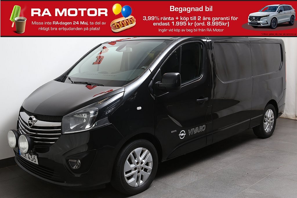 Opel Vivaro 2.9t 1,6 CDTI BIturbo 146hk Skåp D-Värme Drag 2017