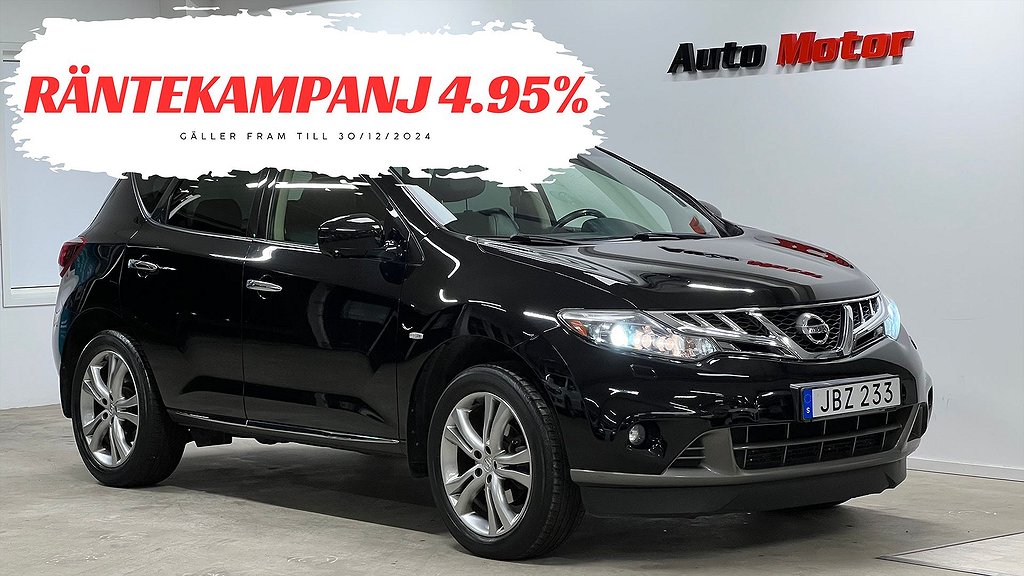 Nissan Murano 2.5 dCi 4x4 190hk Panorama/Drag