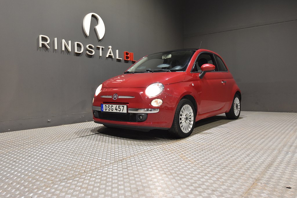 Fiat 500 1.2 8V 69 HK TAKLUCKA 536KR/ÅR 0.43L/MIL 16400MIL