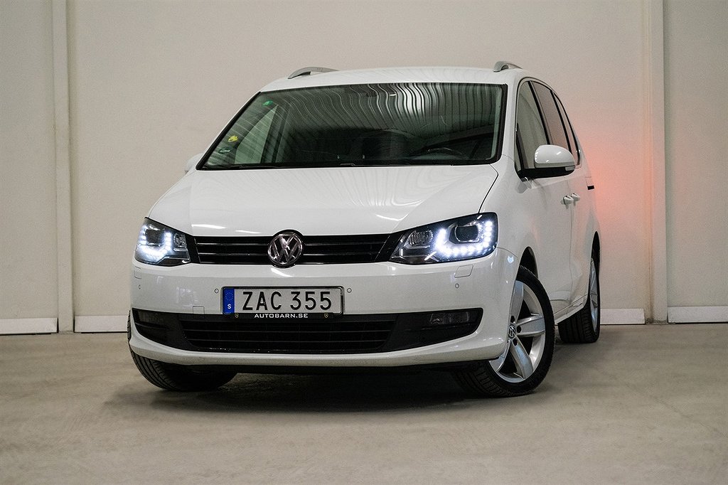 Volkswagen Sharan 2.0 TDI 4M 7-Sits El-skjutdörrar D-värm B-kam 184hk