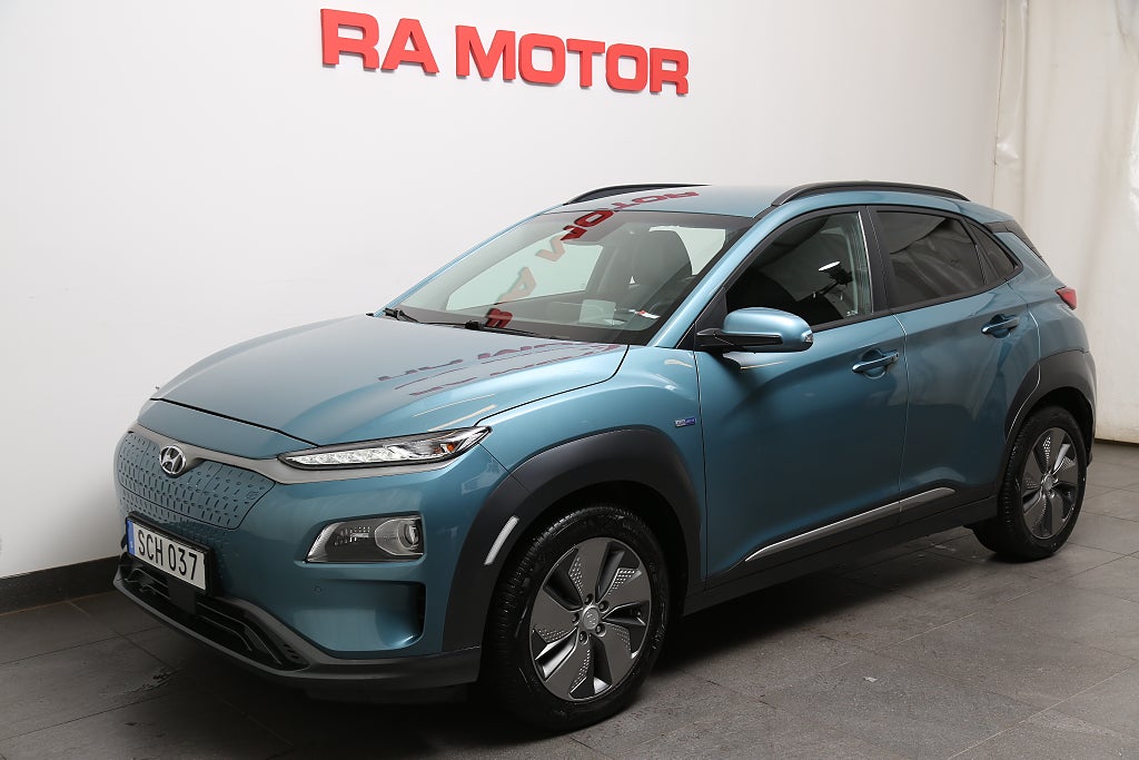 Hyundai Kona Electric 64 kWh Premium 204hk 1ägare I Nytt EV-batteri 2019