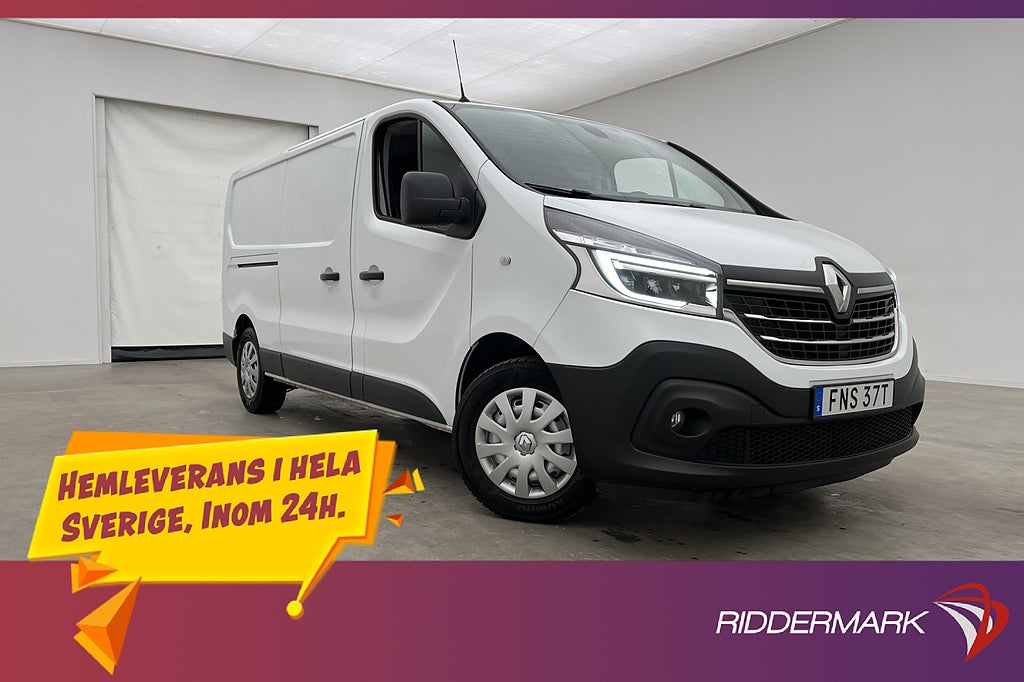 Renault trafic L2 145hk Värmare Dragkrok 3-Sit B-Kamera Moms