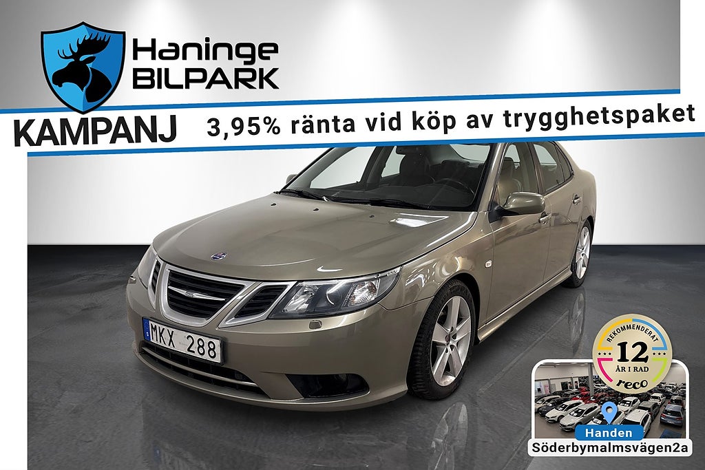 Saab 9-3 Sedan 2.0t Vector /DRAG /BOSE /PDC /1-ÄGARE /FR 3,95% 