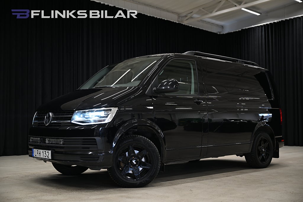 Volkswagen Transporter DSG 150HK Nedlackad|LED|Inredd|Drag|Värmare