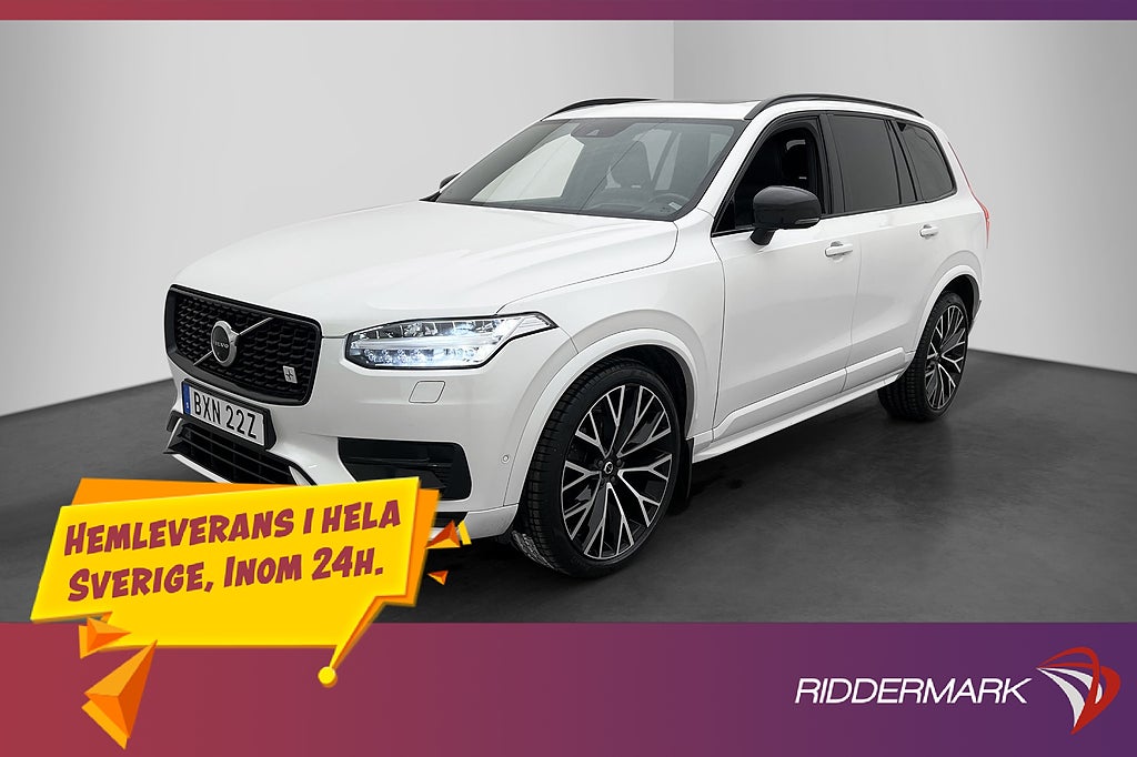 Volvo XC90 B5 AWD R-Design 7-Sits Pano Luftfjädring H/K HUD