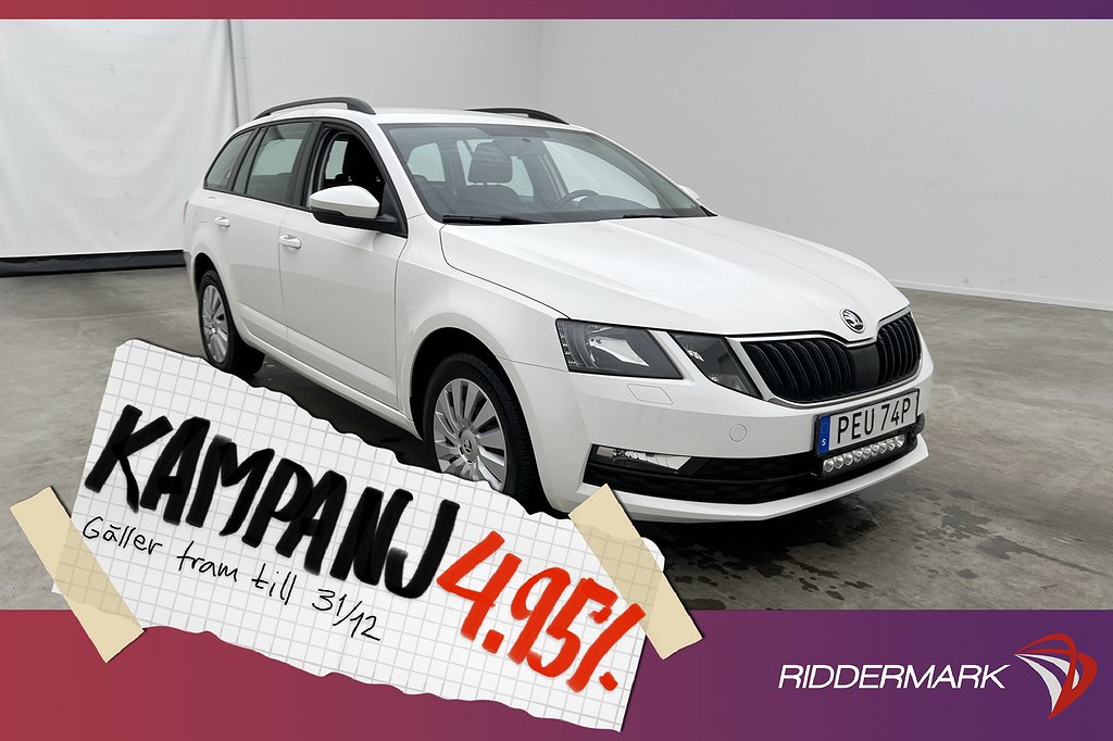 Skoda Octavia Kombi TDI 115hk Sensorer Bluetoo 4,95% Ränta