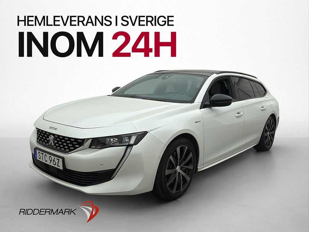 Peugeot 508 SW Hybrid 224hk GT Pano Focal Kamera Värm Drag
