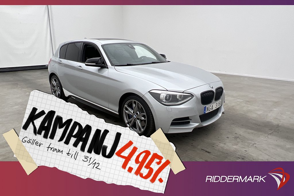 BMW M135 i xDrive 320hk Taklucka H/K Kamera Navi 4,95% Ränta