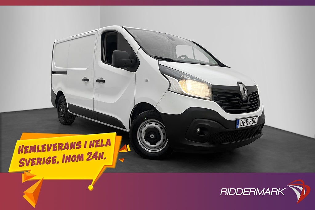 Renault trafic 1.6dCi Värmare PDC 3-Sits Dragkrok Moms