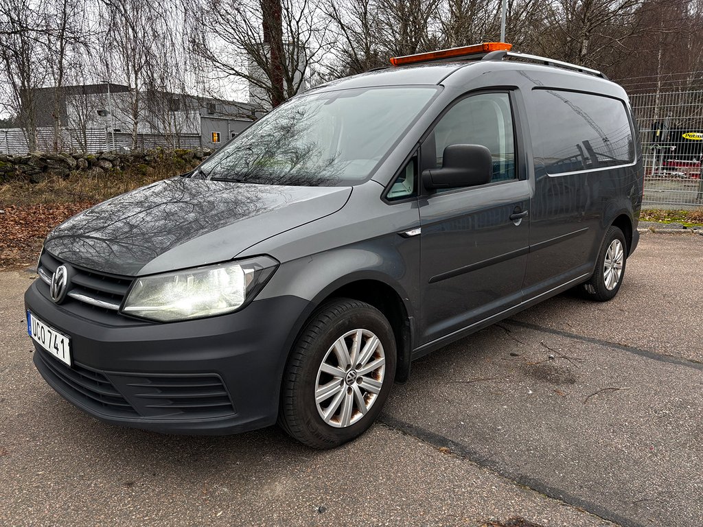 Volkswagen Caddy Maxi 2.0TDi Dragkrok Sov-Hjul Värmare Euro6